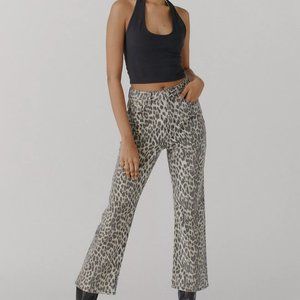 BDG Kick Flare Jeans - Leopard